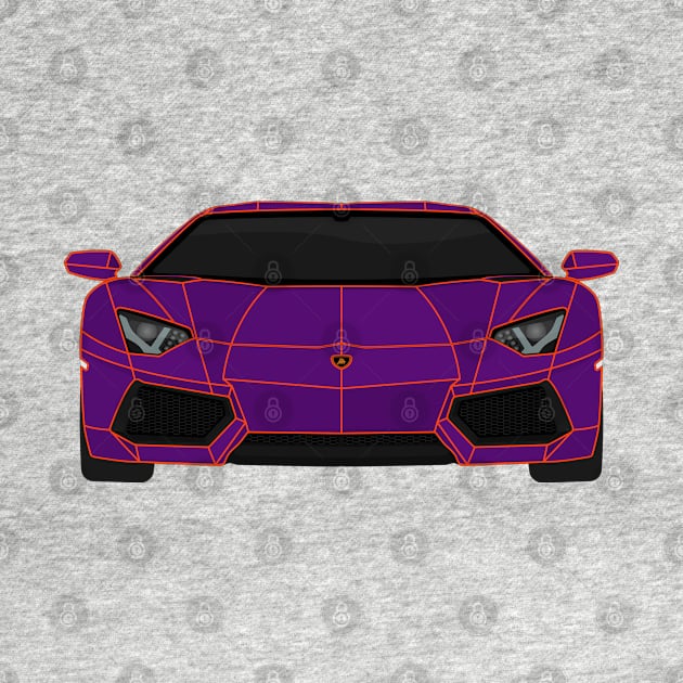 AVENTADOR ORANGE AND PURPLE by VENZ0LIC